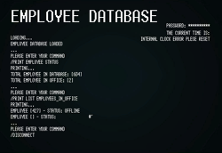 EMPLOYEE DATABASE texture.