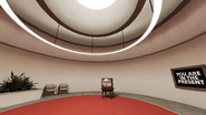 "You Are In The Present" room of the Figurines Ending.