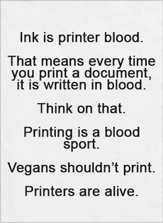 PaperTexture Printer Blood