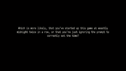 Which is more likely, that you've started up this game at exactly midnight twice in a row, or that you're just ignoring the prompt to correctly set the time?