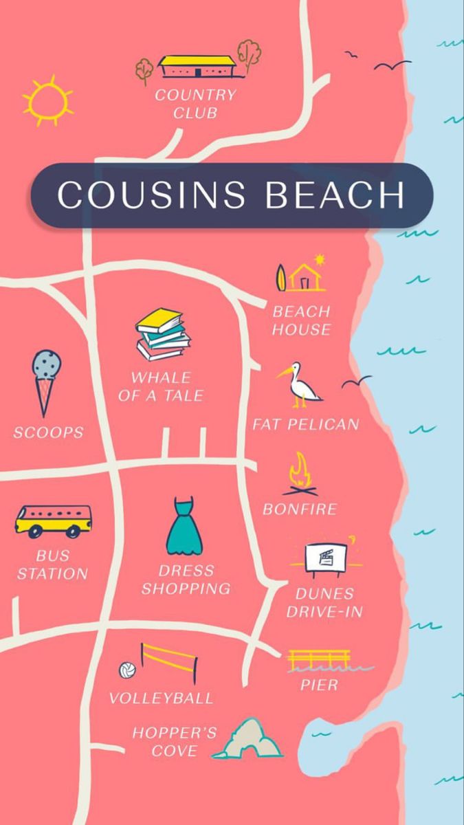 Map:Cousins Beach | The Summer I Turned Pretty Trilogy Wiki | Fandom