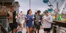 The teens at the boardwalk