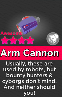 Arm Cannon Super Doomspire Wiki Fandom - roblox super doomspire best weapons