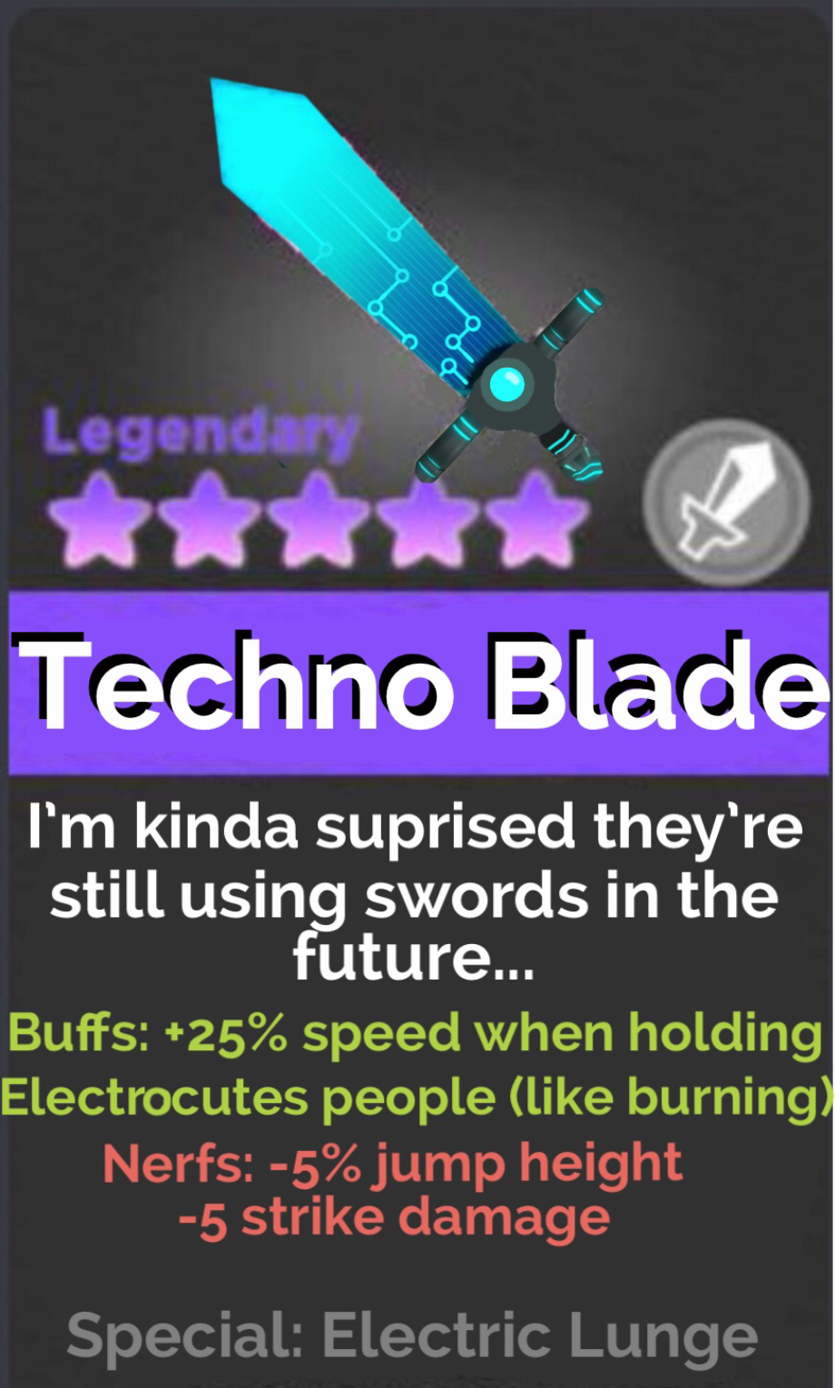 Techno blades <<< Love that they fit togeather