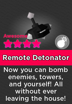 Remote Detonator Super Doomspire Wiki Fandom - roblox detinator bombs
