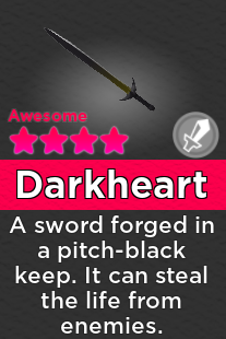 Darkheart Super Doomspire Wiki Fandom - roblox super doomspire weapons