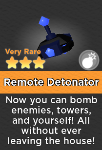 Remote Detonator Super Doomspire Wiki Fandom - remote explosive detonator roblox