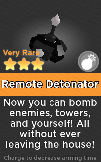Remote Detonator Super Doomspire Wiki Fandom - remote bomb roblox