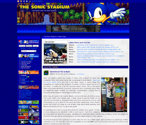 TSS Layout 8 - Left Navigation (Mar 2009) - Sonic Stadium - Sonic Stadium