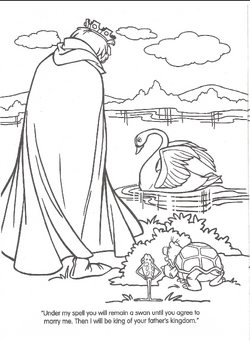 swan princess coloring pages