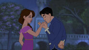 Li and Alise in an animated moment.