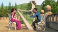 Prince Li plays the harp