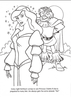 swan princess coloring pages