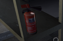 A fire extinguisher from the 2002 video-game The Thing.