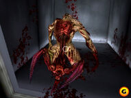 A Brute Walker using its torso claw attack.