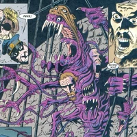 Powell-Thing bursts out of its "Holt" disguise when revealed.