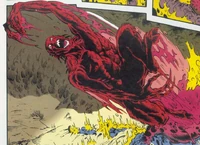 The Deseado-Thing bursting out of its old body, as seen in Issue 2