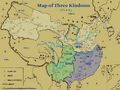 Map of Three Kingdoms (Chinese/English)