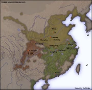 China split into 3 kingdoms