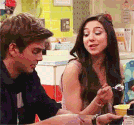 Phoebe and max eating.gif