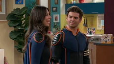 Phoebe and Max before leaving 