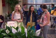 Phoebe, Ashley and Madison in the mall.