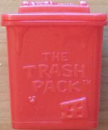 Series 4 small red wheelie bin