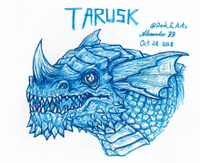 Tarusk fan art by @Dark E Arts