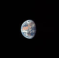 Earth, as seen from the Moon.