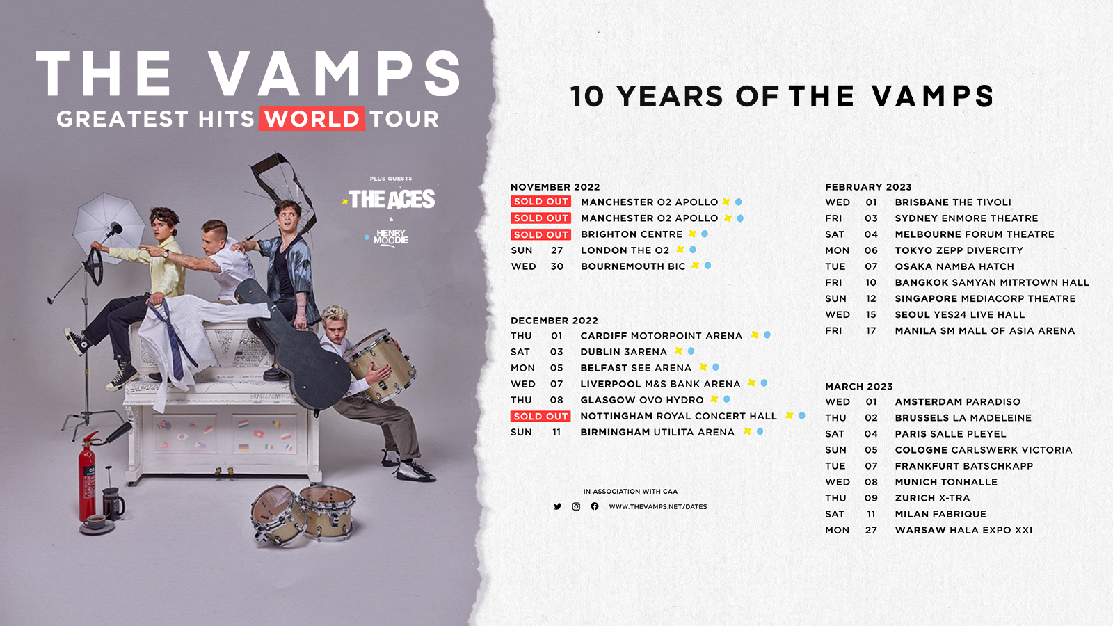 Greatest Hits World Tour | The Vamps Wiki | Fandom