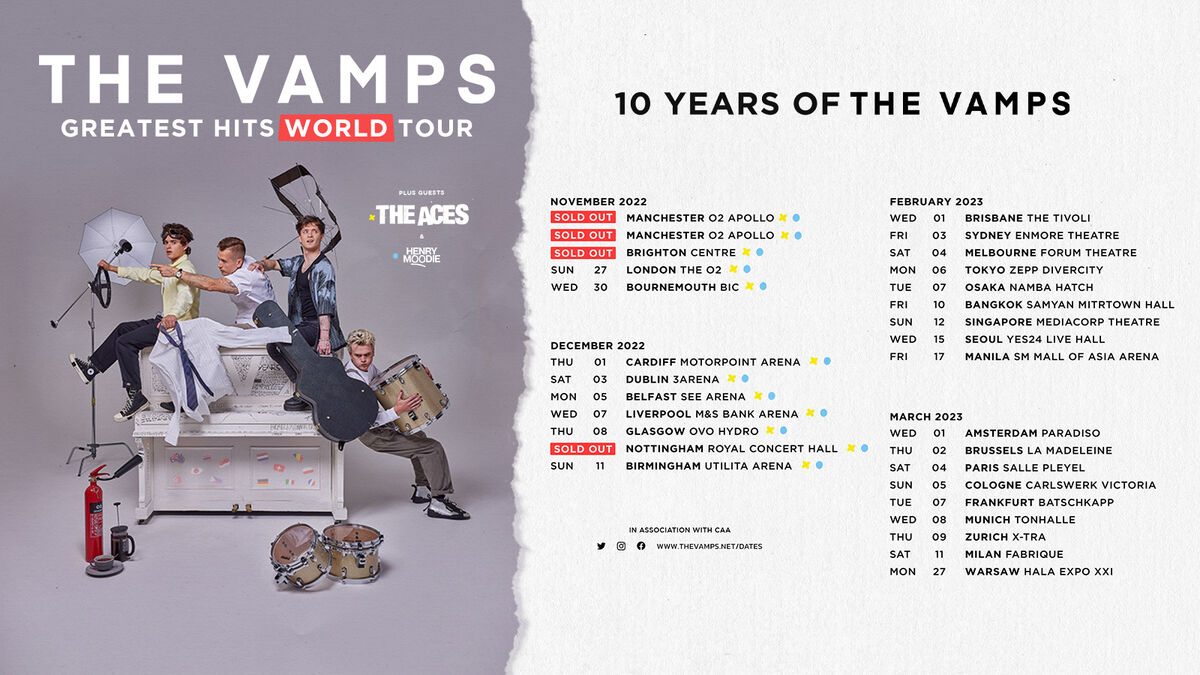 greatest hits world tour the vamps