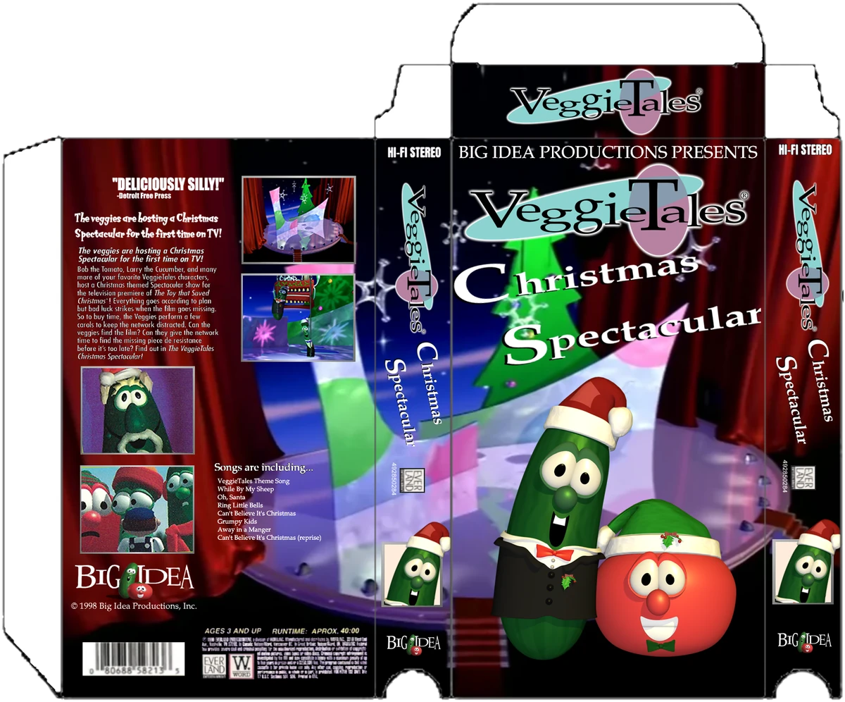 VeggieTales Christmas Spectacular (RARE 1998 Worktape VHS) (My