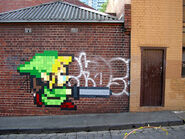 Link as graffiti