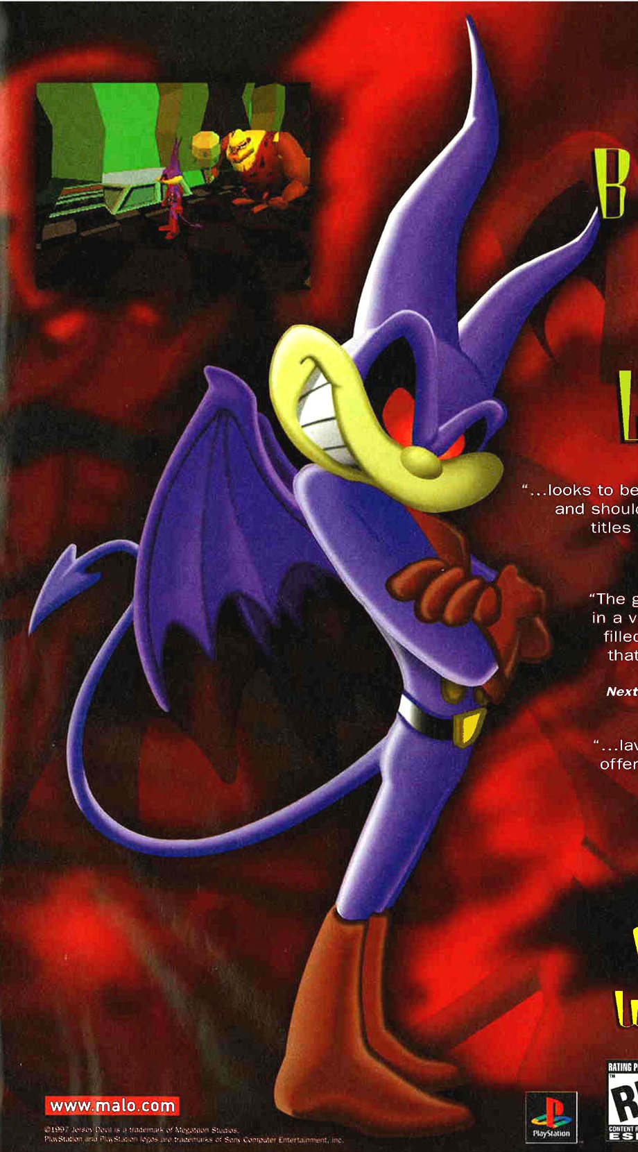 Video Game Art Archive on X: Japanese character artwork 'Jersey Devil'  PlayStation  / X