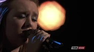 Addison during the Top 11, performing "A Case Of You"