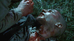 El cuerpo sin vida de Shane.
