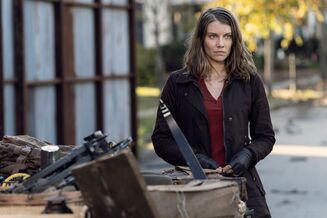 Lauren Cohan en el episodio "Here's Negan" de la Temporada 10