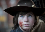 Chandler Riggs en el episodio "A" de la Temporada 4