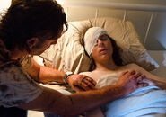 Chandler Riggs en el episodio "No Way Out" de la Temporada 6