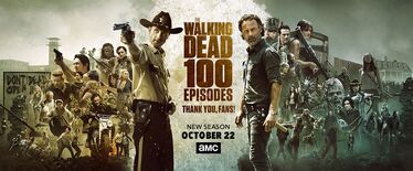 The Walking Dead-Banner 100 episode