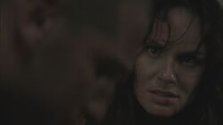 Lori enterándose de que Shane había matado por ella.