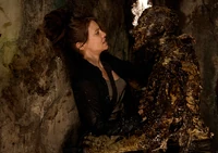 Escena homenaje a la película Alien.