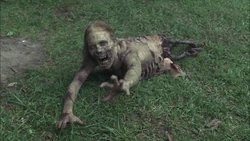 Rick encontrando lo que quedó de Hannah.