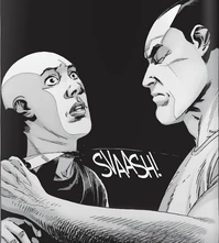 Negan asesinando cruelmente a Alpha