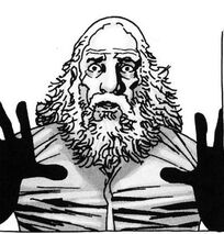 Axel tratando de hablar con Hershel