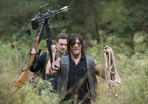 Norman Reedus en el episodio "Forget" de la Temporada 5