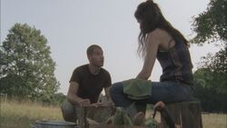 Shane confrontando a Lori respecto a su embarazo.