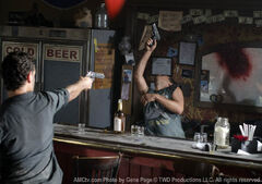 Rick asesinando a Dave
