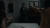 Jesus diciéndole a Rick y Michonne que necesitaban hablar.