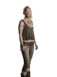 Beth Greene en su atuendo de la cuarta temporada.